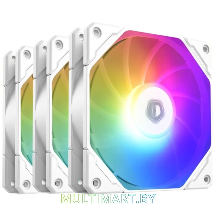 Набор вентиляторов ID-Cooling TF-12025-PRO-ARGB Trio White